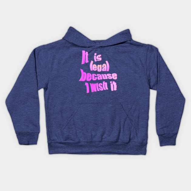 I wish it Kids Hoodie by stefy